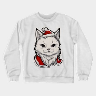 Santa cat Crewneck Sweatshirt